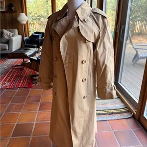 London Fog Beige Houndstooth Coat